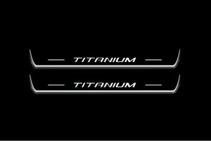 Ford Escape III 2013-2019 LED Door Sills Illuminated Scuff Titanium Logo Stainless Steel Entry Guards Door Sills Decoin