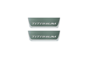 Ford Escape III 2013-2019 LED Door Sills Illuminated Scuff Titanium Logo Stainless Steel Entry Guards Door Sills Decoin