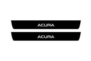 Acura TLX II 2020+ Illuminated Matte Sill Plates with logo Acura Acura Led Door Sills PRO opdesign