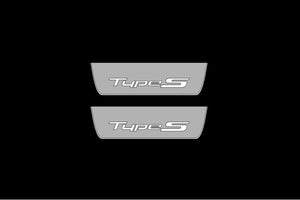 Illuminated LED Door Sill Tread Plates Acura TLX II 2020+ With Type-S Logo Acura Led Door Sills opdesign