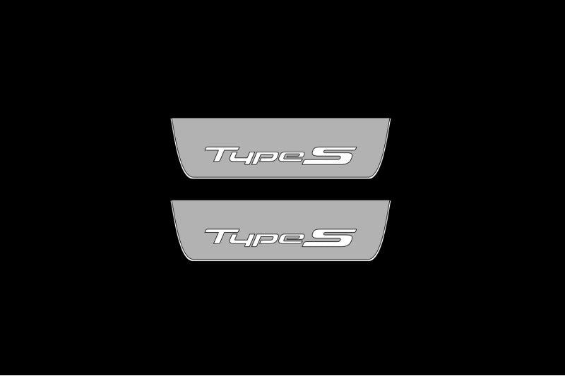 Illuminated LED Door Sill Tread Plates Acura TLX II 2020+ With Type-S Logo Acura Led Door Sills opdesign