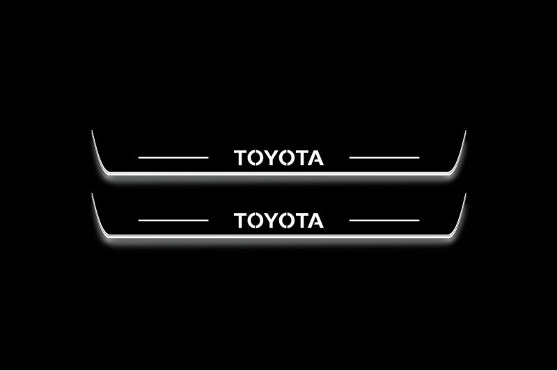 Toyota Rav4 V XA50 2019+ Stainless Steel LED Door Sills – Toyota Logo