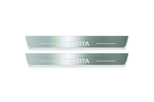 Toyota Rav4 V XA50 2019+ Stainless Steel LED Door Sills – Toyota Logo