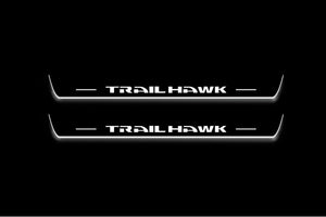 Jeep Cherokee KL 2014+ Stainless Steel LED Door Sills – TrailHawk Logo