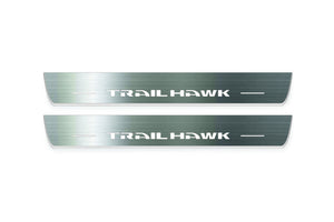 Jeep Grand Cherokee WK2 Stainless LED Door Sills – TrailHawk Logo