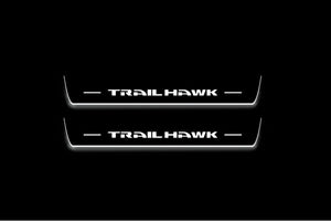 Jeep Grand Cherokee V Stainless Steel LED Door Sills – Trailhawk Logo