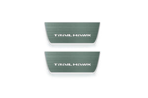 Jeep Grand Cherokee V Stainless Steel LED Door Sills – Trailhawk Logo