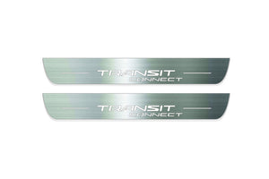 Ford Tourneo Connect II 2013-2021 LED Door Sills Illuminated Scuff Transit Connect Logo Stainless Steel Entry Guards