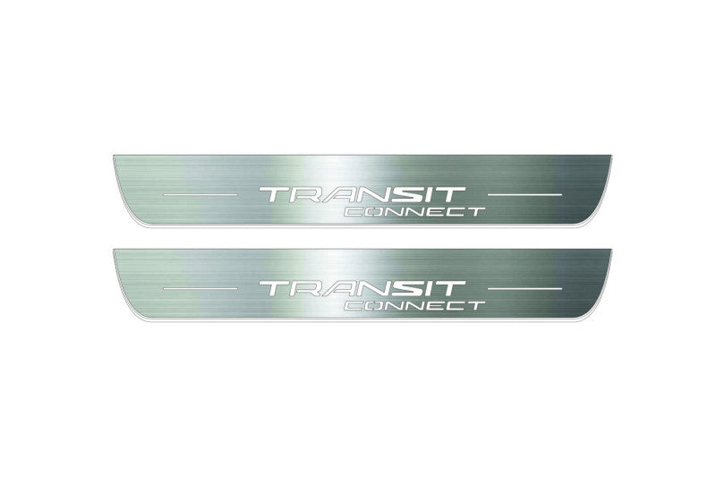 Ford Tourneo Connect II 2013-2021 LED Door Sills Illuminated Scuff Transit Connect Logo Stainless Steel Entry Guards