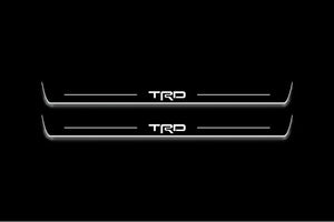 Toyota GR86 2021+ LED Door Sills Illuminated Scuff TRD Logo Stainless Steel Entry Guards