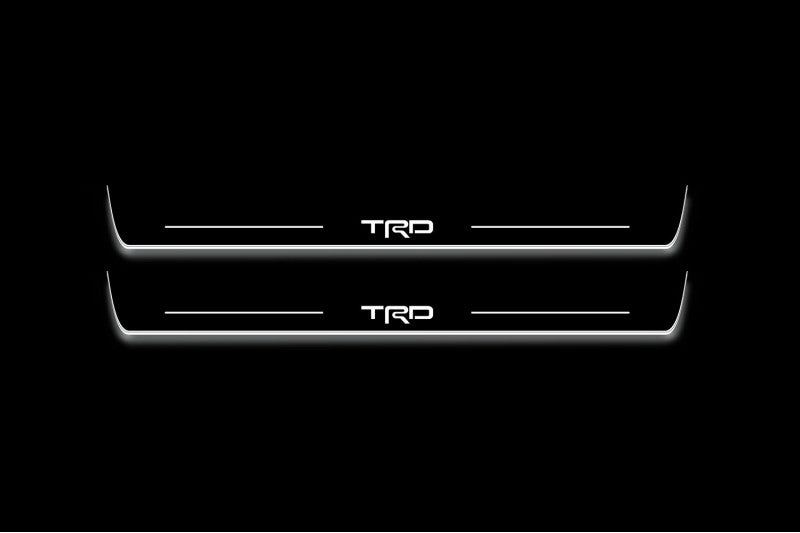 Toyota Camry V50 2012+ Stainless Steel LED Door Sills – TRD Logo