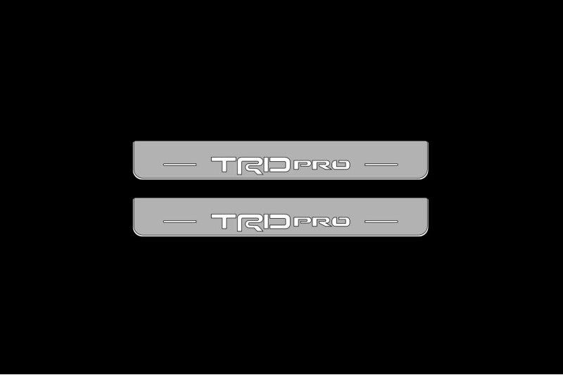 Toyota Tacoma IV 2024+ LED Door Sills Illuminated Scuff TRD pro Logo Stainless Steel Entry Guards