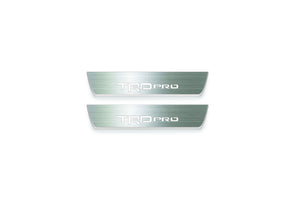 Toyota Tundra II XK50 Stainless Steel LED Door Sills – TRD pro Logo