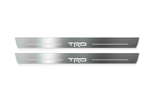Toyota GR86 2021+ LED Door Sills Illuminated Scuff TRD Logo Stainless Steel Entry Guards