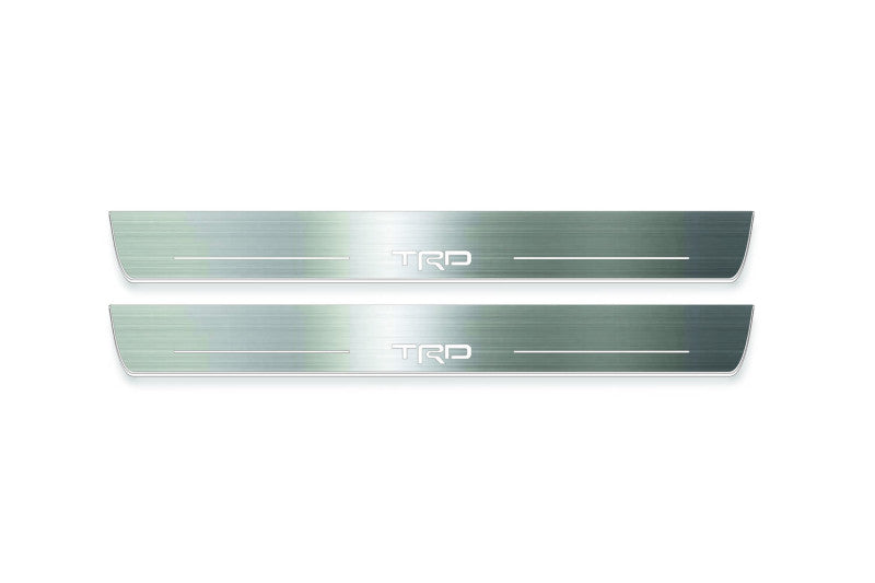 Toyota Camry V50 2012+ Stainless Steel LED Door Sills – TRD Logo
