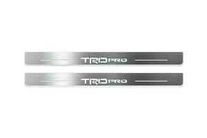 Toyota Tacoma IV 2024+ LED Door Sills Illuminated Scuff TRD pro Logo Stainless Steel Entry Guards