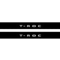 Volkswagen T-Roc 2017+ Illuminated Matte Sill Plates with logo T-Roc Volkswagen Led Door Sills PRO opdesign