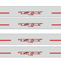 Illuminated LED Door Sill Tread Plates Dodge Ram V 2019+ With TRX Logo (Type 3) Dodge Led Door Sills opdesign