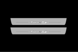 Illuminated LED Door Sill Tread Plates Acura TLX II 2020+ With Type-S Logo Acura Led Door Sills opdesign