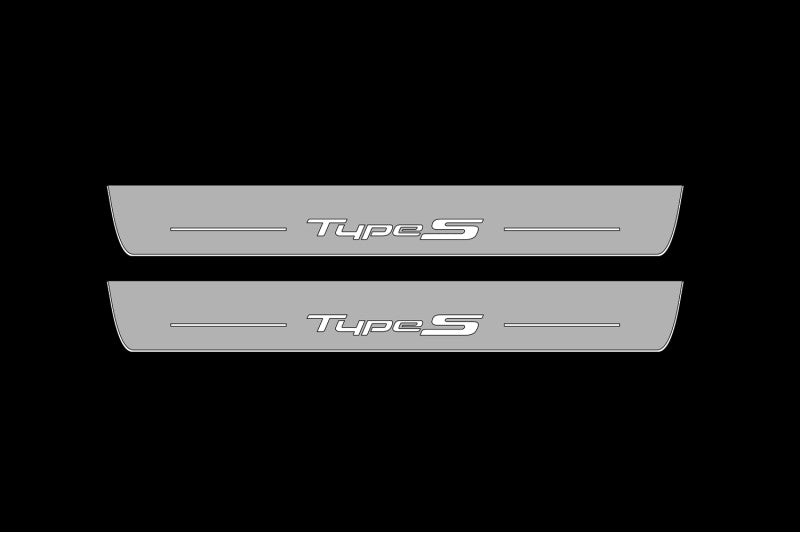 Illuminated LED Door Sill Tread Plates Acura TLX II 2020+ With Type-S Logo Acura Led Door Sills opdesign