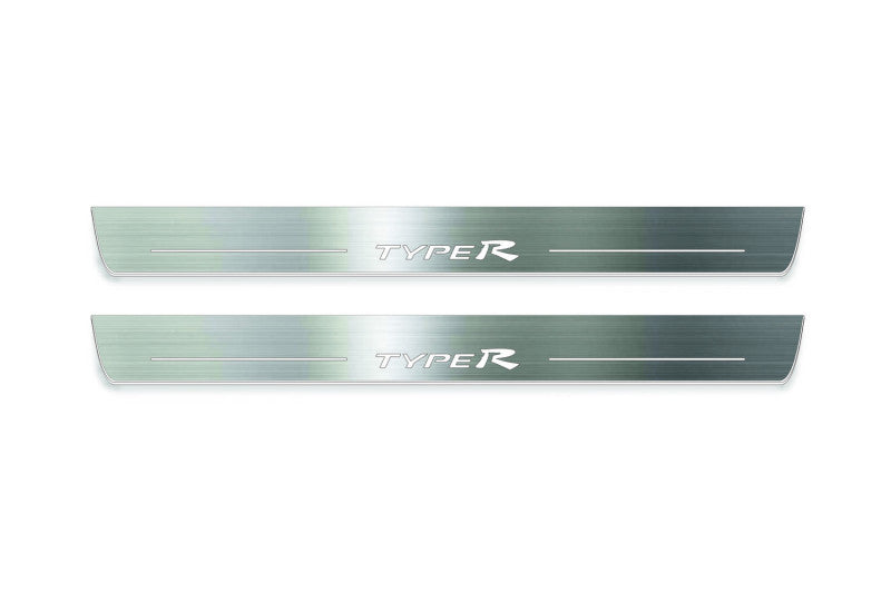 Honda Civic 5D 2006-2012 LED Door Sills Illuminated Scuff TypeR Logo Stainless Steel Entry Guards
