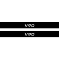 Volvo V90 II 2016+ Illuminated Matte Sill Plates with logo V90 Volvo Led Door Sills PRO opdesign