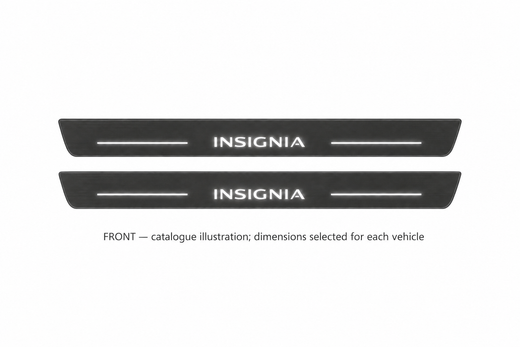 Vauxhall Insignia II 2017–2026 — Matte PRO LED Door Sills — Insignia Logo