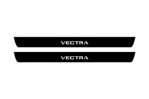 Opel Vectra C 2002-2008 Illuminated Matte Sill Plates with logo Vectra Opel Led Door Sills PRO opdesign