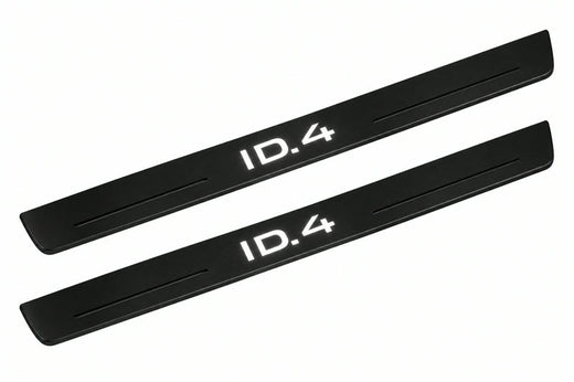 Volkswagen ID.4 E21 2020–2026 — Matte PRO LED Door Sills — ID.4 Logo