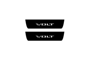 Chevrolet Volt I 2010-2015 Illuminated Matte Sill Plates with logo Volt Chevrolet Led Door Sills PRO opdesign