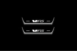 Skoda Octavia (A8) IV 2020+ Stainless Steel LED Door Sills – VRS Logo