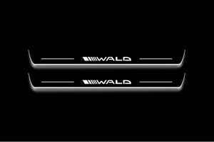Mercedes-Benz S-Class W222 Stainless Steel LED Door Sills – Wald Logo