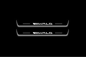 Mercedes-Benz C W205 2014+ Stainless Steel LED Door Sills – Wald Logo