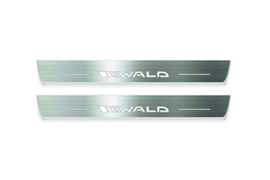 Mercedes-Benz G-Class W464 Stainless Steel LED Door Sills – Wald Logo