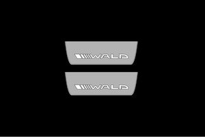 Mercedes E W213 2016-2023 LED Door Sills Illuminated Scuff Wald Logo Stainless Steel Entry Guards Door Sills opdesign