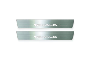 Mercedes-Benz E W213 2016+ Stainless Steel LED Door Sills – Wald Logo