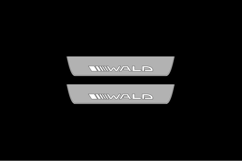 Mercedes S-Class W222 2013-2020 LED Door Sills Illuminated Scuff Wald Logo Stainless Steel Entry Guards Door Sills opdesign