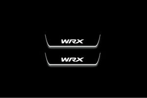 WRX STI V 2016+ LED Door Sills Illuminated Scuff WRX Logo Stainless Steel Entry Guards