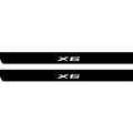 BMW X6 G06 2019+ Illuminated Matte Sill Plates with logo X6 BMW Led Door Sills PRO opdesign