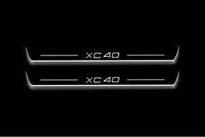 Volvo XC40 2017+ Stainless Steel LED Door Sills – XC40 Logo