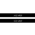 Volvo XC40 2017+ Illuminated Matte Sill Plates with logo XC40 Volvo Led Door Sills PRO opdesign