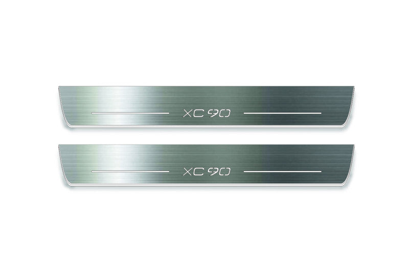 Volvo XC90 II 2015+ Stainless Steel LED Door Sills – XC90 Logo