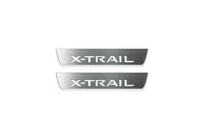 Nissan X-Trail T33 2021+ LED Door Sills Illuminated Scuff X-Trail Logo Stainless Steel Entry Guards