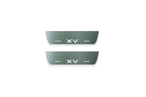 Subaru XV II 2017-2022 LED Door Sills Illuminated Scuff XV Logo Stainless Steel Entry Guards