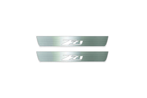 Chevrolet Colorado II GMT 31XX 2015-2023 Stainless Steel LED Door Sills – Z71 Logo