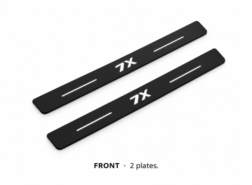 Zeekr 7X 2024–2026 — Matte PRO LED Door Sills — 7X Logo