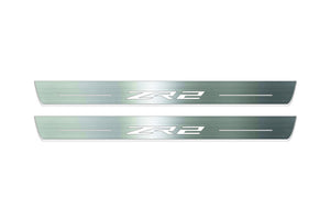 Chevrolet Colorado II GMT 31XX 2015-2023 Stainless Steel LED Door Sills – ZR2 Logo
