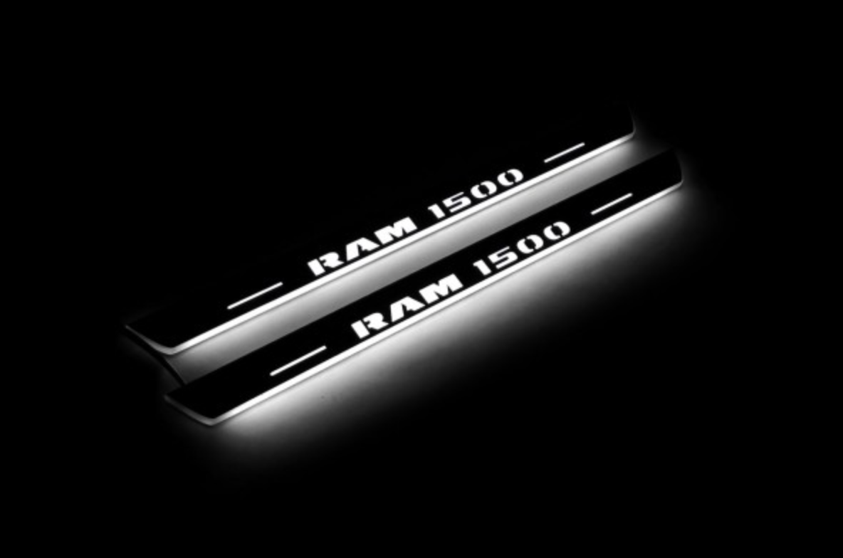 RAM 1500 LED door sill plates illuminated threshold