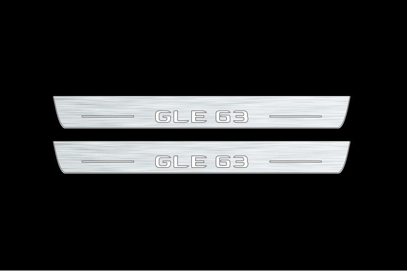 Mercedes LED door sills illuminated stainless steel