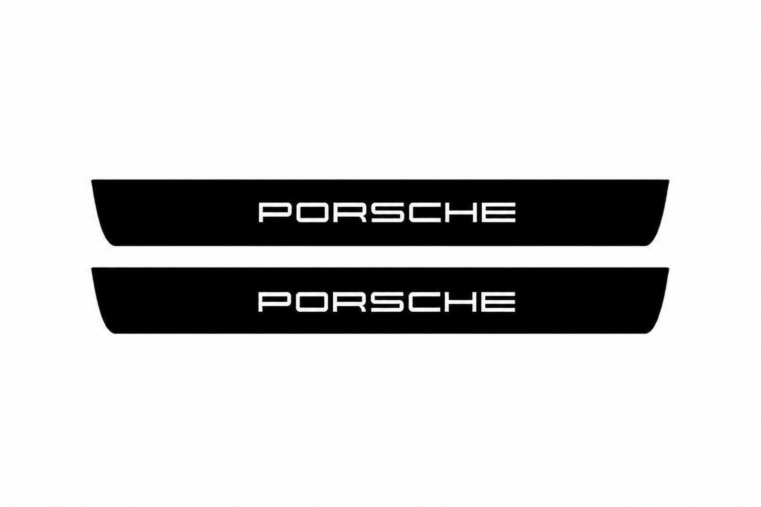 Porsche illuminated door sill introducing the editorial theme of 25 Bespoke Car Interior Ideas That Feel Personal, Not Themed